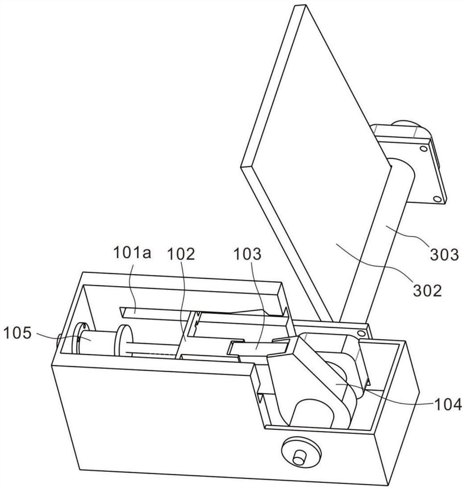 Stacker-reclaimer coal drop pipe shunting door angle adjusting buffer device