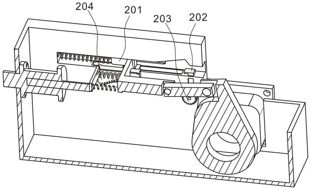 Stacker-reclaimer coal drop pipe shunting door angle adjusting buffer device