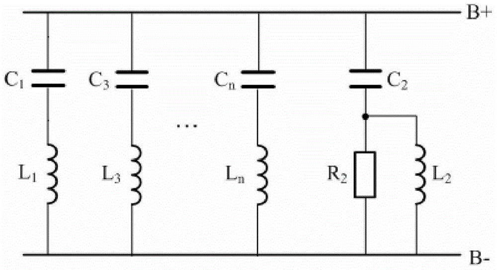 A DC electrified railway traction network induction voltage absorbing device