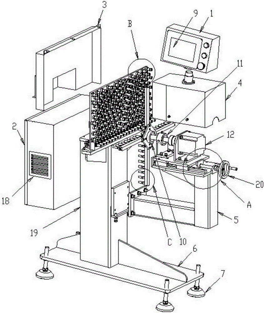 Novel 360-degree glass rotary table