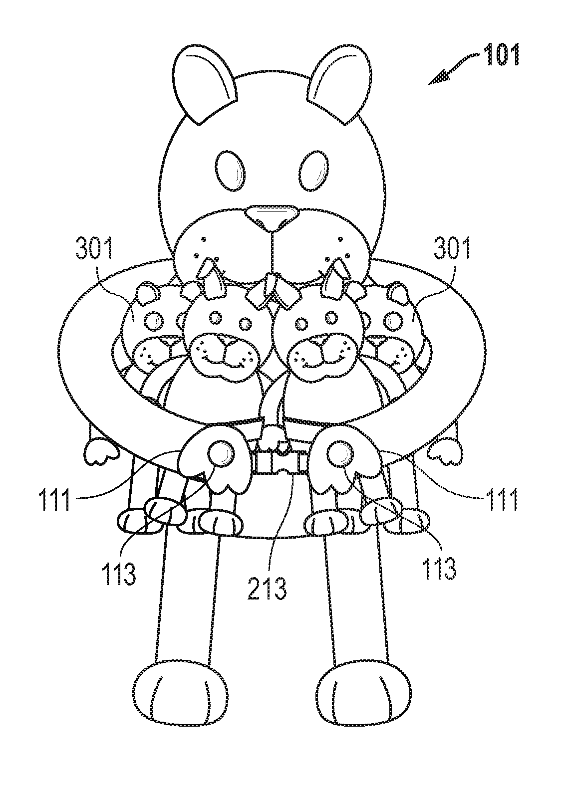 Multi-purpose display, carrier, and storage device for toys