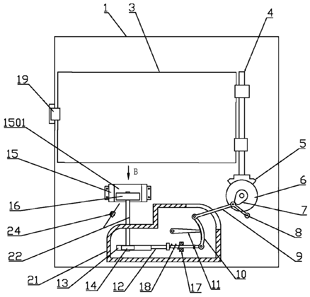 Computer hardware cable organizer