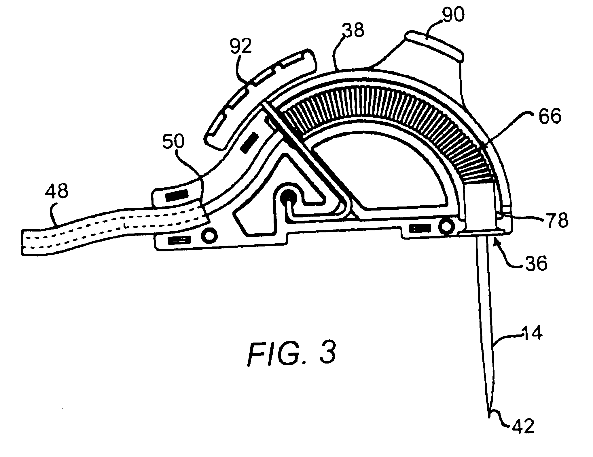 Huber needle with anti-rebound safety mechanism