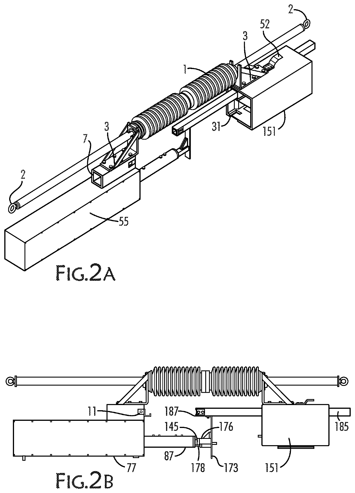 Inline disconnect for multiphase electric utility line applications