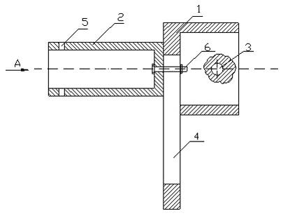 Adjustable eddy current probe fixing mechanism used for detecting central hole of turbine rotor