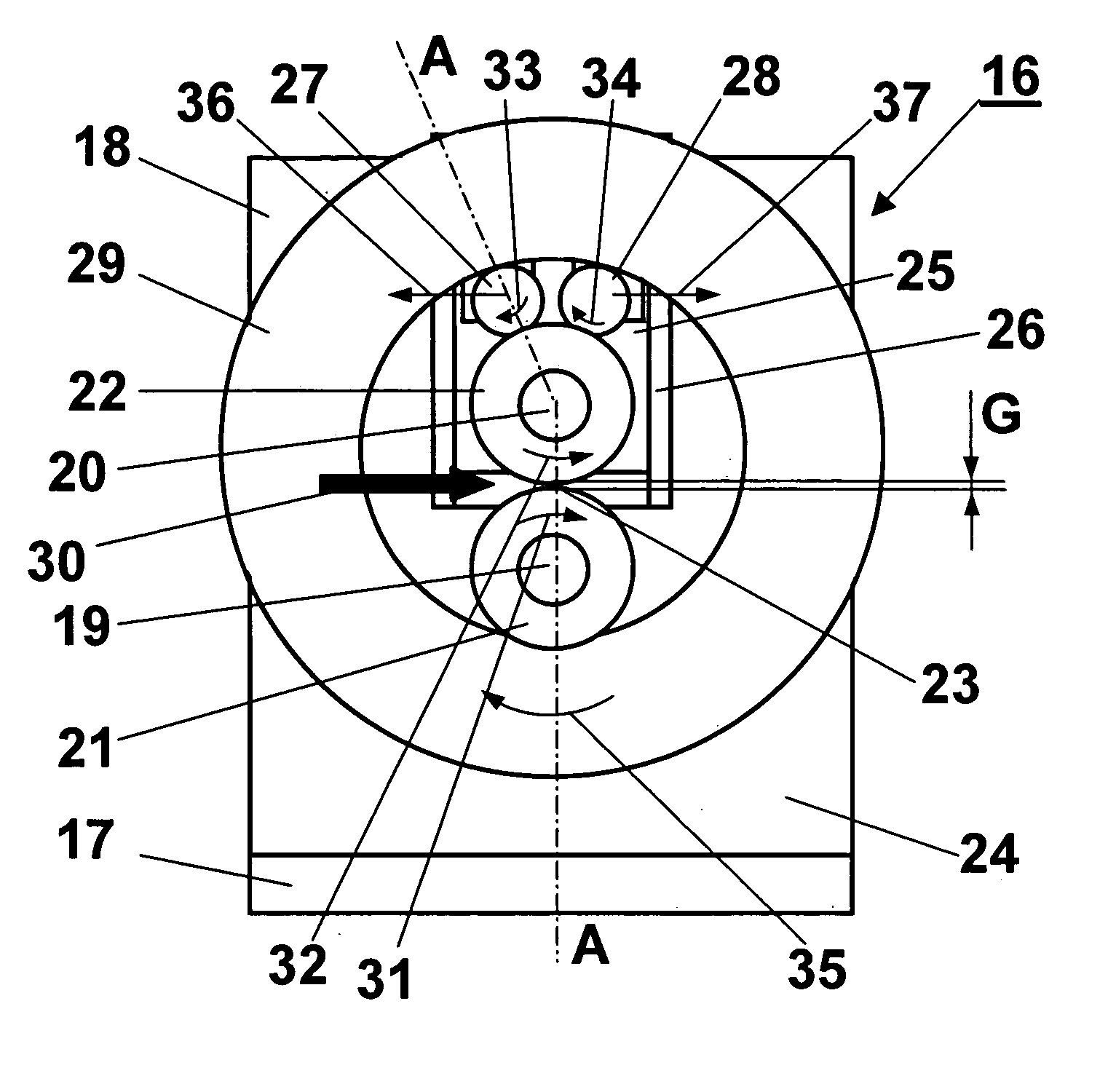 Compact cantilever rolling mill and a method of producing a metallic product