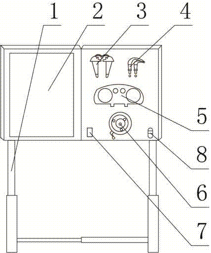 Practical training platform for automobile anti-theft system