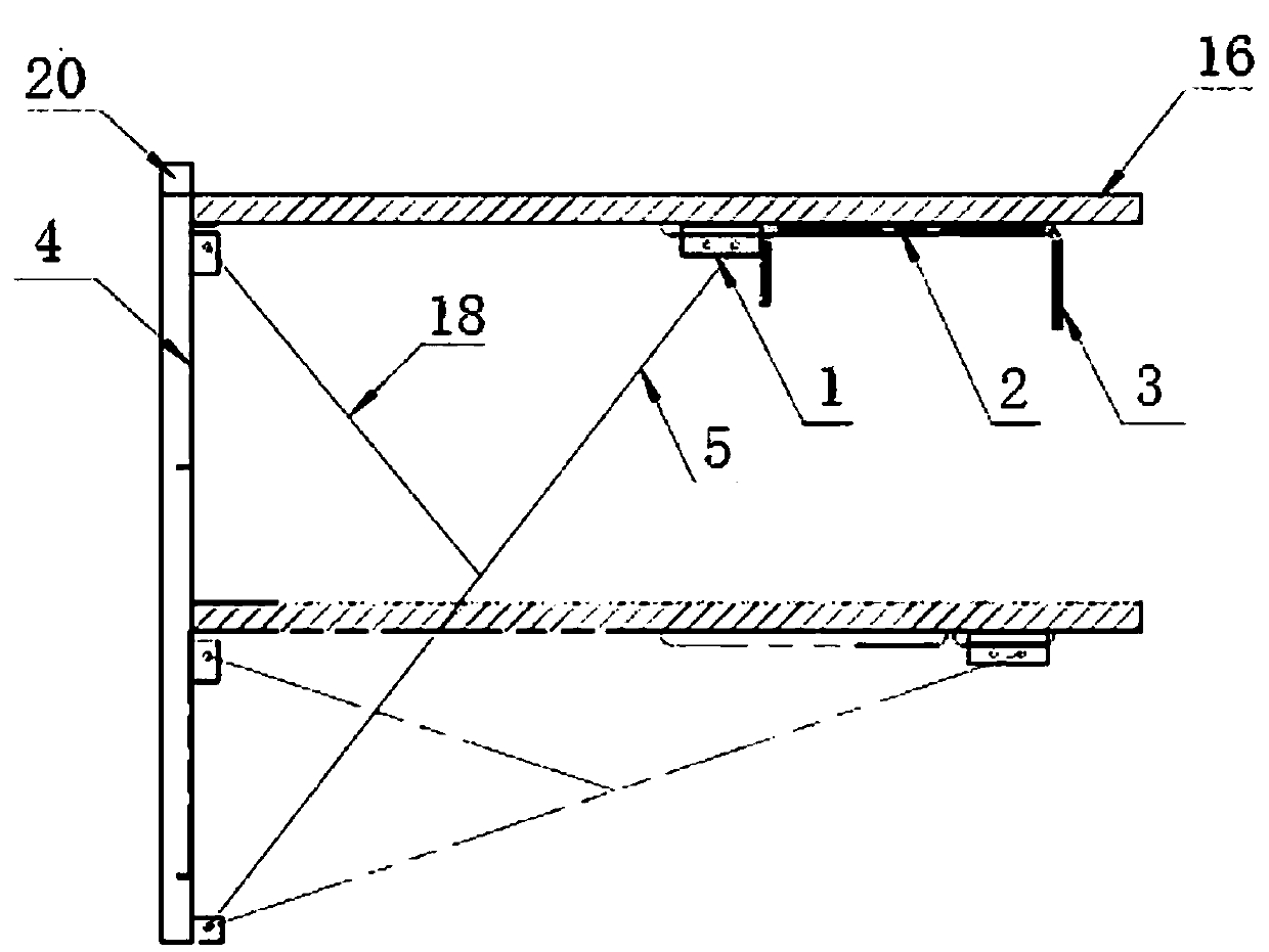 Dining table and motor home with dining table