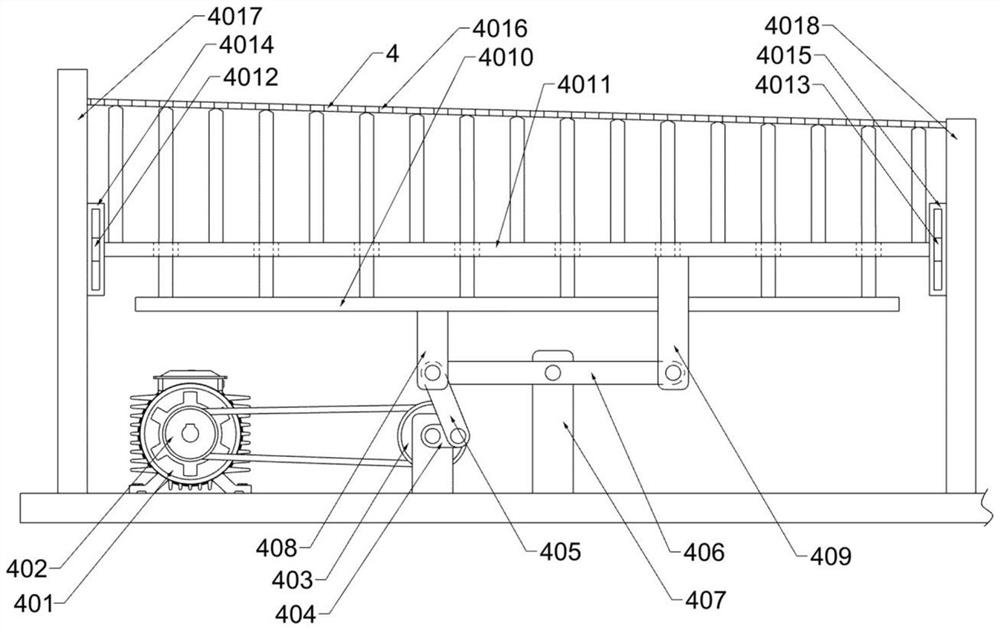 Packaged plastic bag splitting device capable of achieving classified treatment