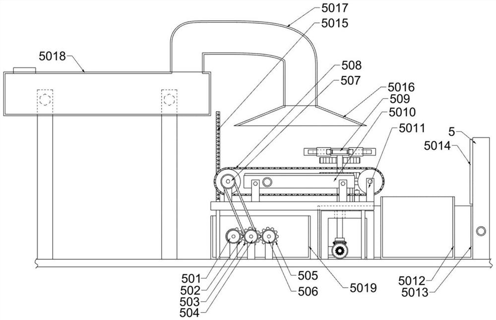 Packaged plastic bag splitting device capable of achieving classified treatment