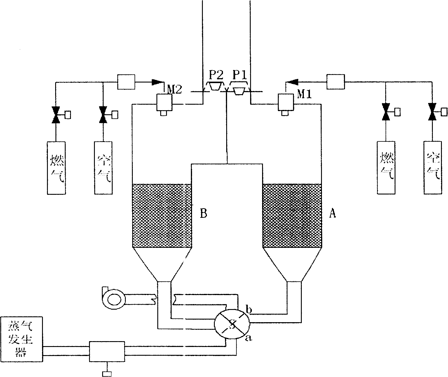 High temeprature and pressurized water vapor preparing porous ceramic device