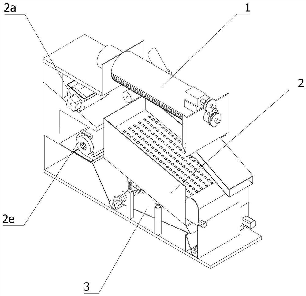 High-throughput threshing and cleaning device for combine harvester