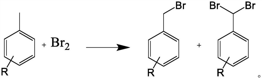 Method for continuously preparing monobromide of toluene derivative