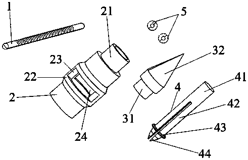 Anal fistula seton drainage tube convenient for ligation and measurement