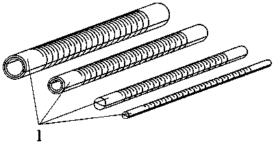 Anal fistula seton drainage tube convenient for ligation and measurement