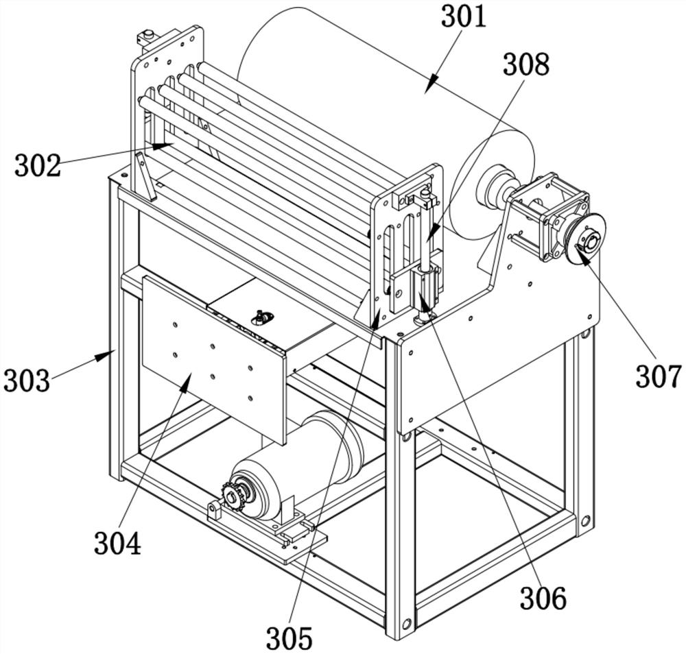 Cigarette degradation film packaging machine and packaging method thereof