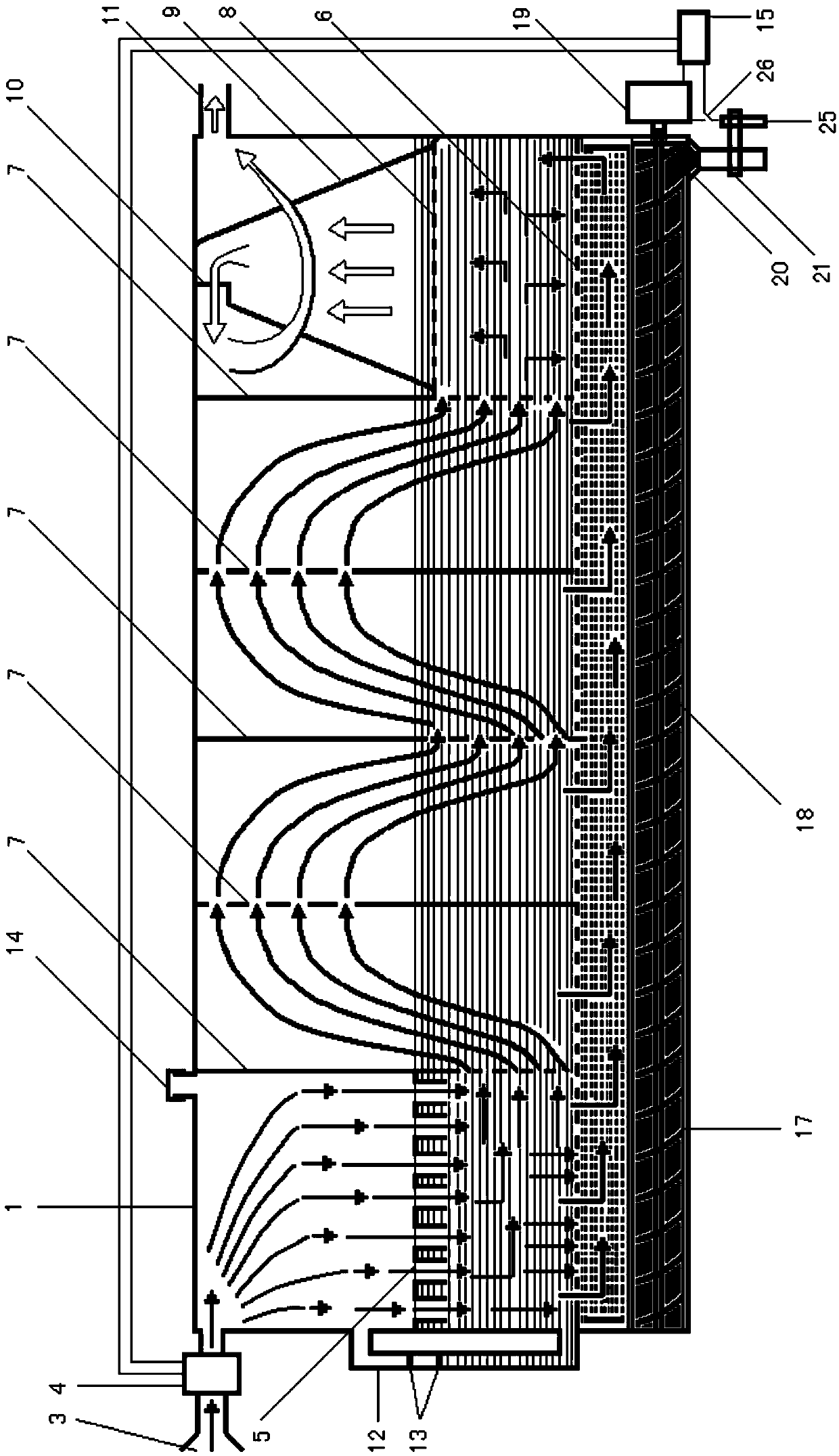 Air purification equipment using liquid reducing agent and working and applying method of air purification equipment