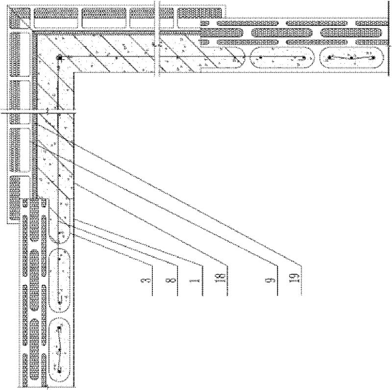 Concrete dense column gypsum composite wallboard and concrete shearing internal wall configured high-rise mixed structure system