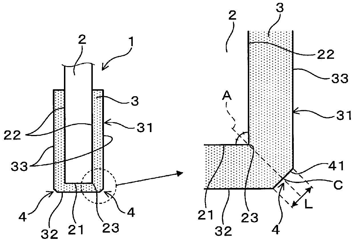 Gas sensor element and gas sensor