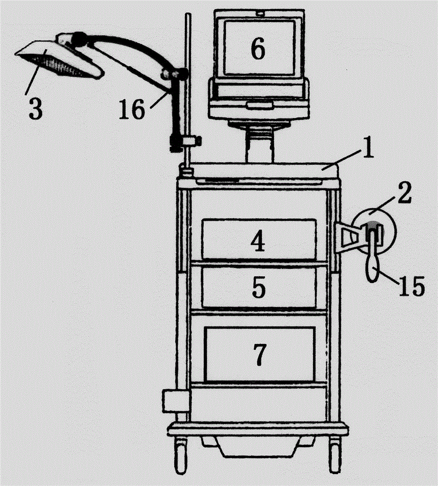 Device for cancer surgery fluorescence guiding and residual cancer tracing and clearing