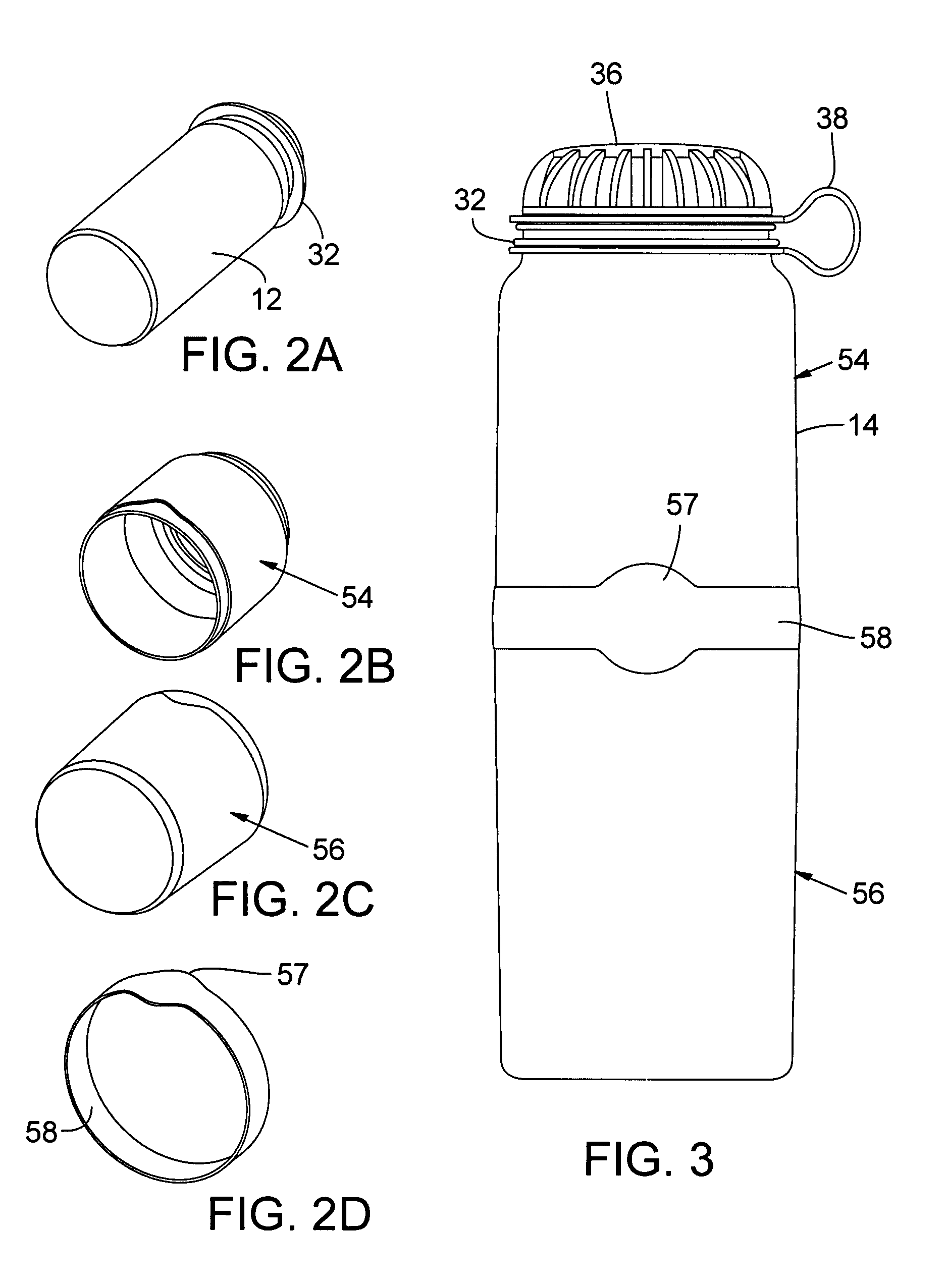 Polycarbonate double walled liquid holding vessel