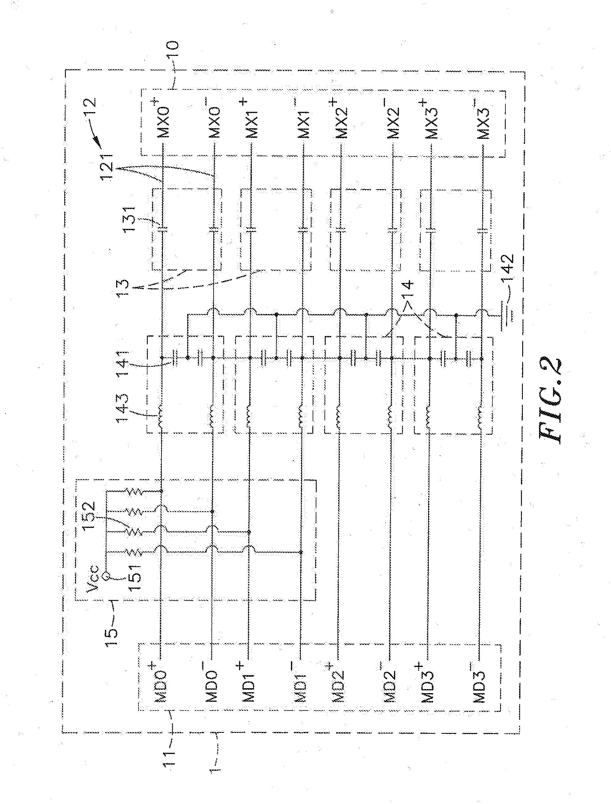 Network signal enhancement circuit assembly