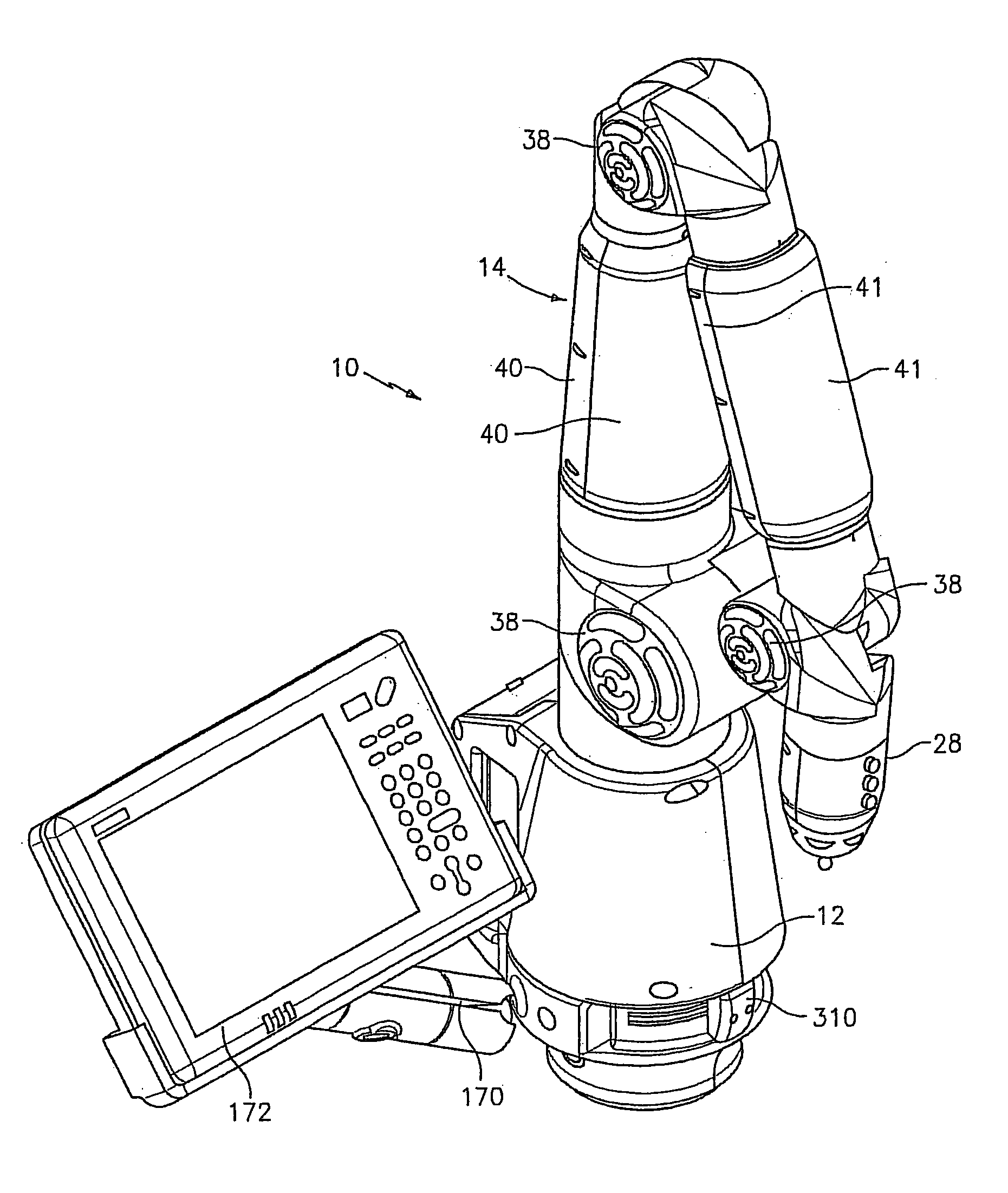 Apparatus for providing sensory feedback to the operator of a portable measurement machine
