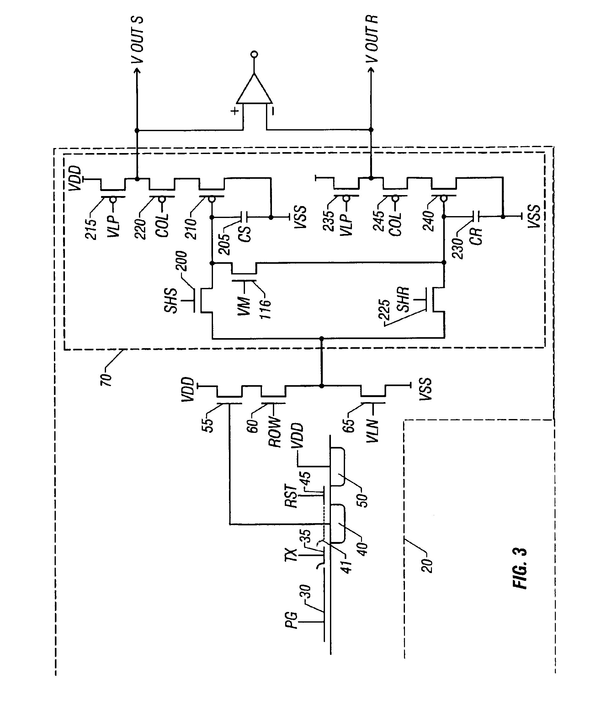 Method of acquiring an image from an optical structure having pixels with dedicated readout circuits
