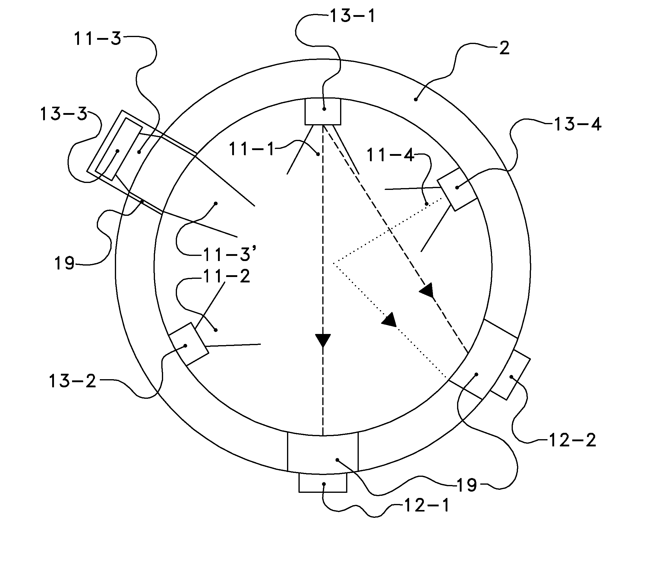 Detector system, sensor and dairy animal treatment device