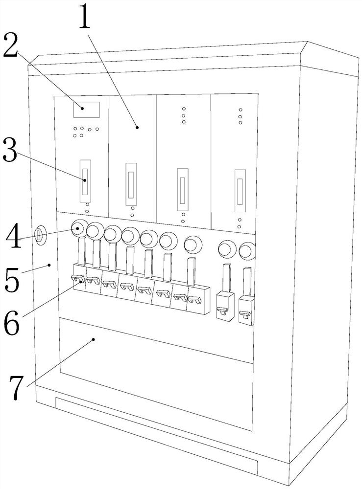 A power grid structure for preventing overstepping and tripping of small switch stations suitable for urban residences