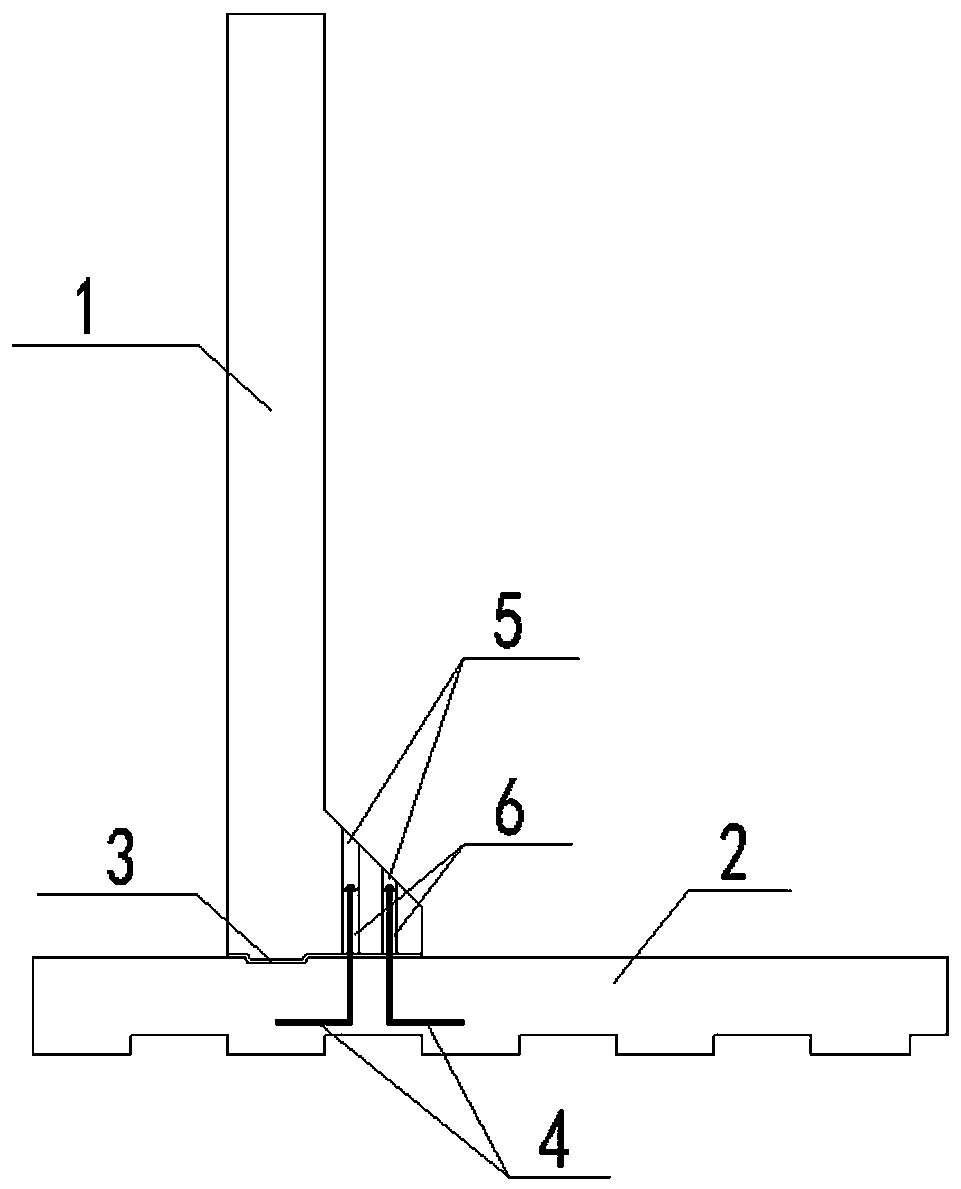 Prefabricated type cantilever retaining wall by grouting anchoring connecting method