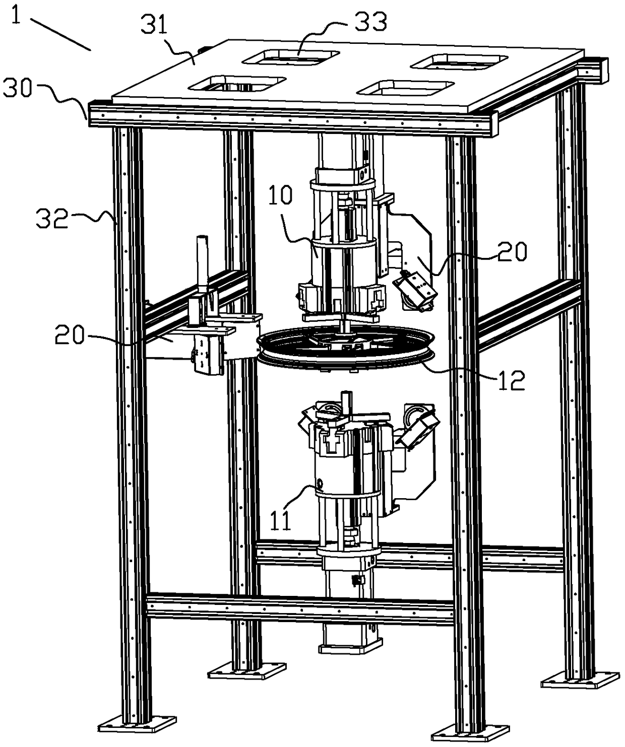 Automatic sorting device, sorting method and sorting system for hub appearance based on machine vision