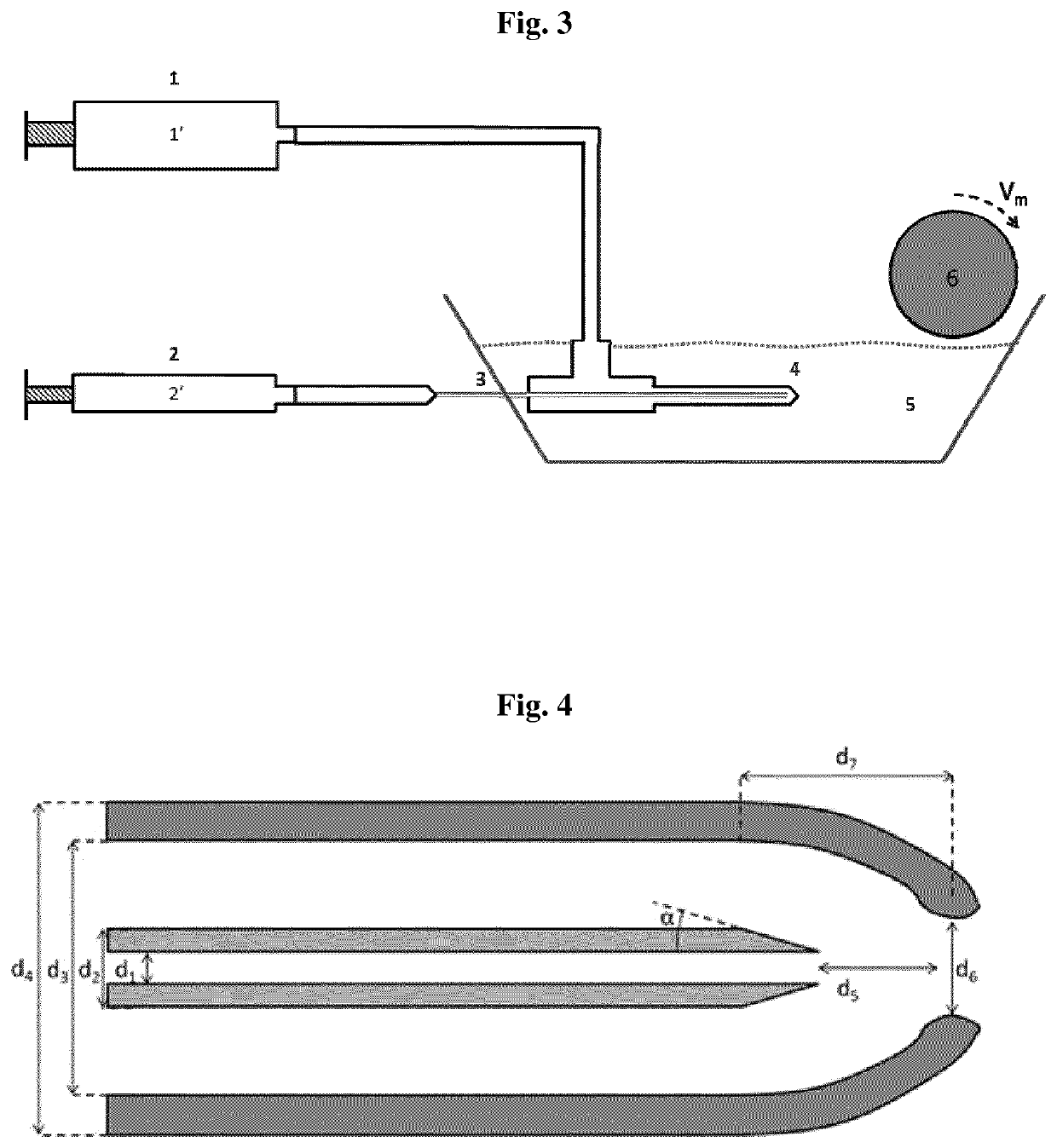 Method for producing elongated structures such as fibers from polymer solutions by straining flow spinning