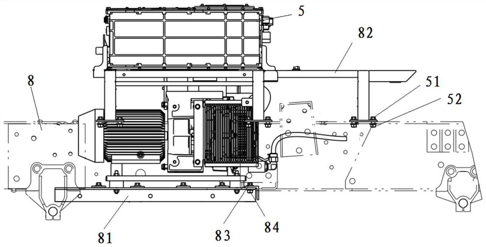 Air brake energy supply pipeline system of pure electric truck and control method thereof