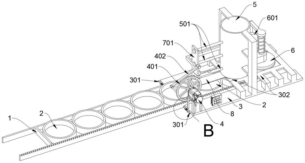 A high-efficiency gasket pressing device for the inner liner of the bottle cap