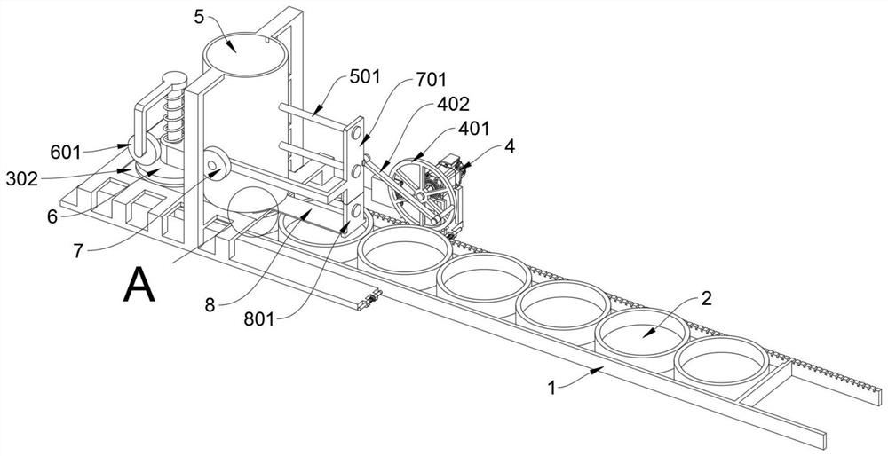 A high-efficiency gasket pressing device for the inner liner of the bottle cap