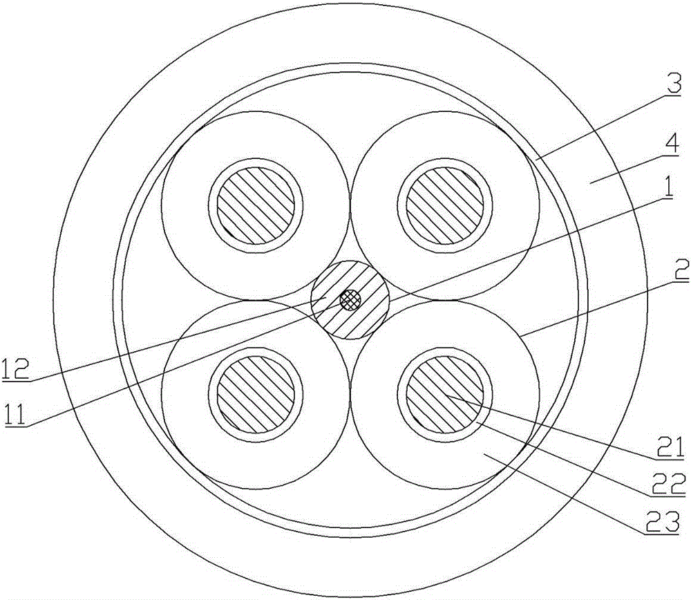 Anti-torsion reel cable structure