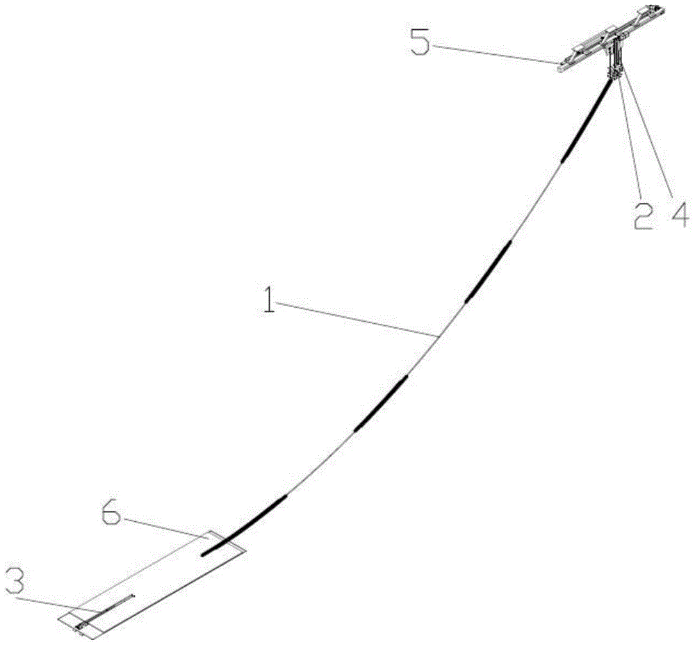 A test device for measuring the dynamic response of slender risers under uniform flow