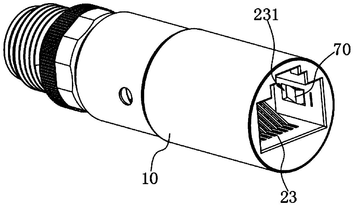 Line end network adapter and network adapter structure