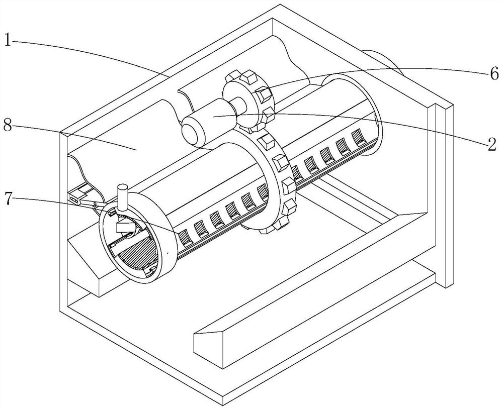 A rust removal device for steel bars for construction