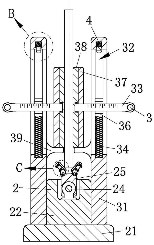 A profile cutting edge grinding device with a turning component