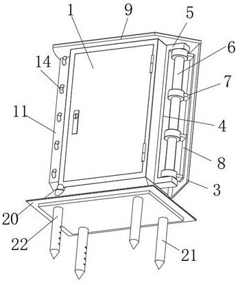 Multifunctional communication optical cable cross-connecting box