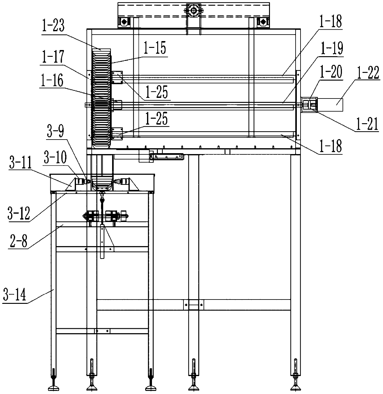 An automatic box sorting device