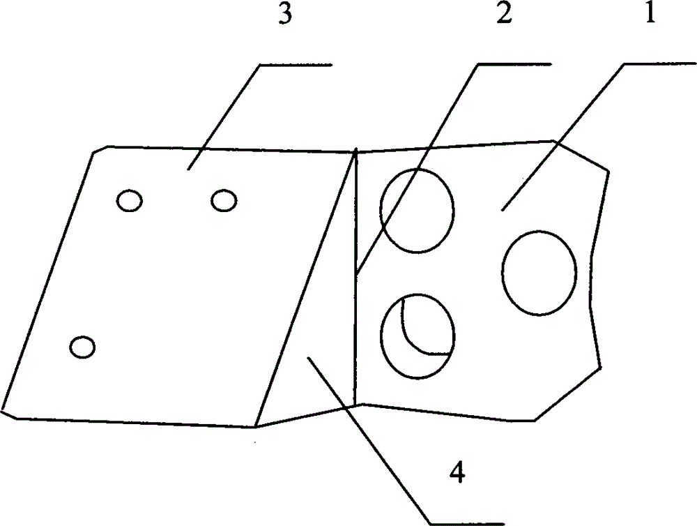 Raymond mill scraper knife seat and manufacture method thereof