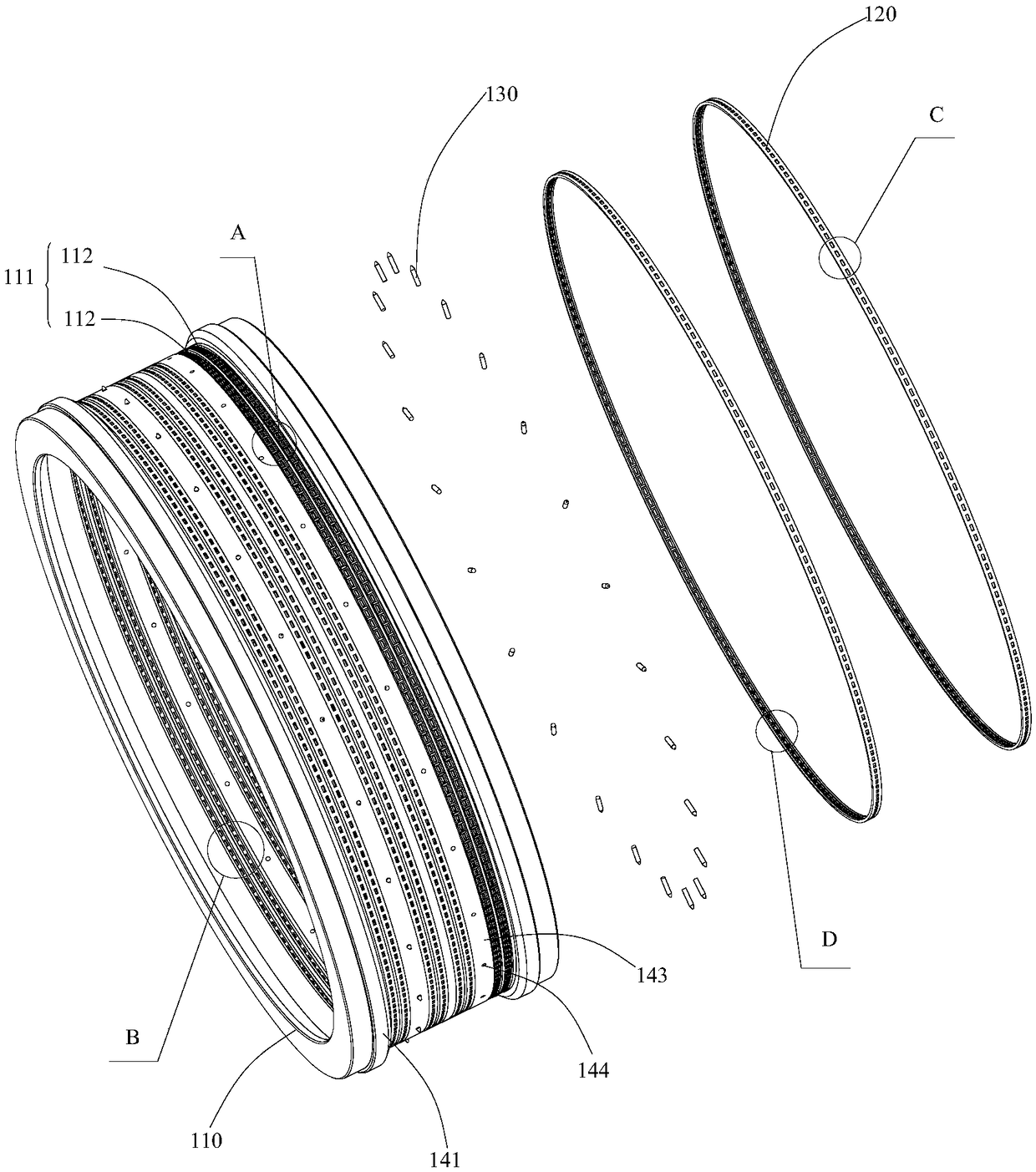 Multi-row lead frame electroplating equipment