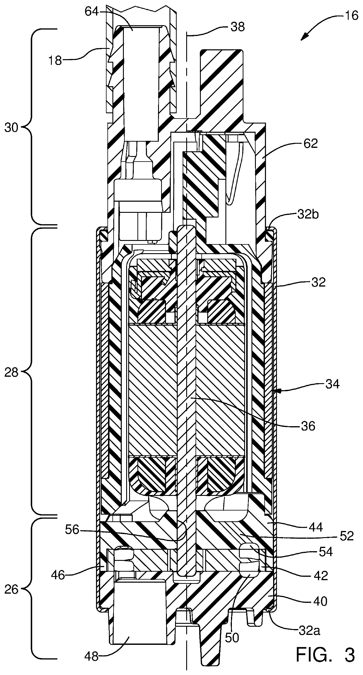 Fuel pump with vapor purge valve assembly