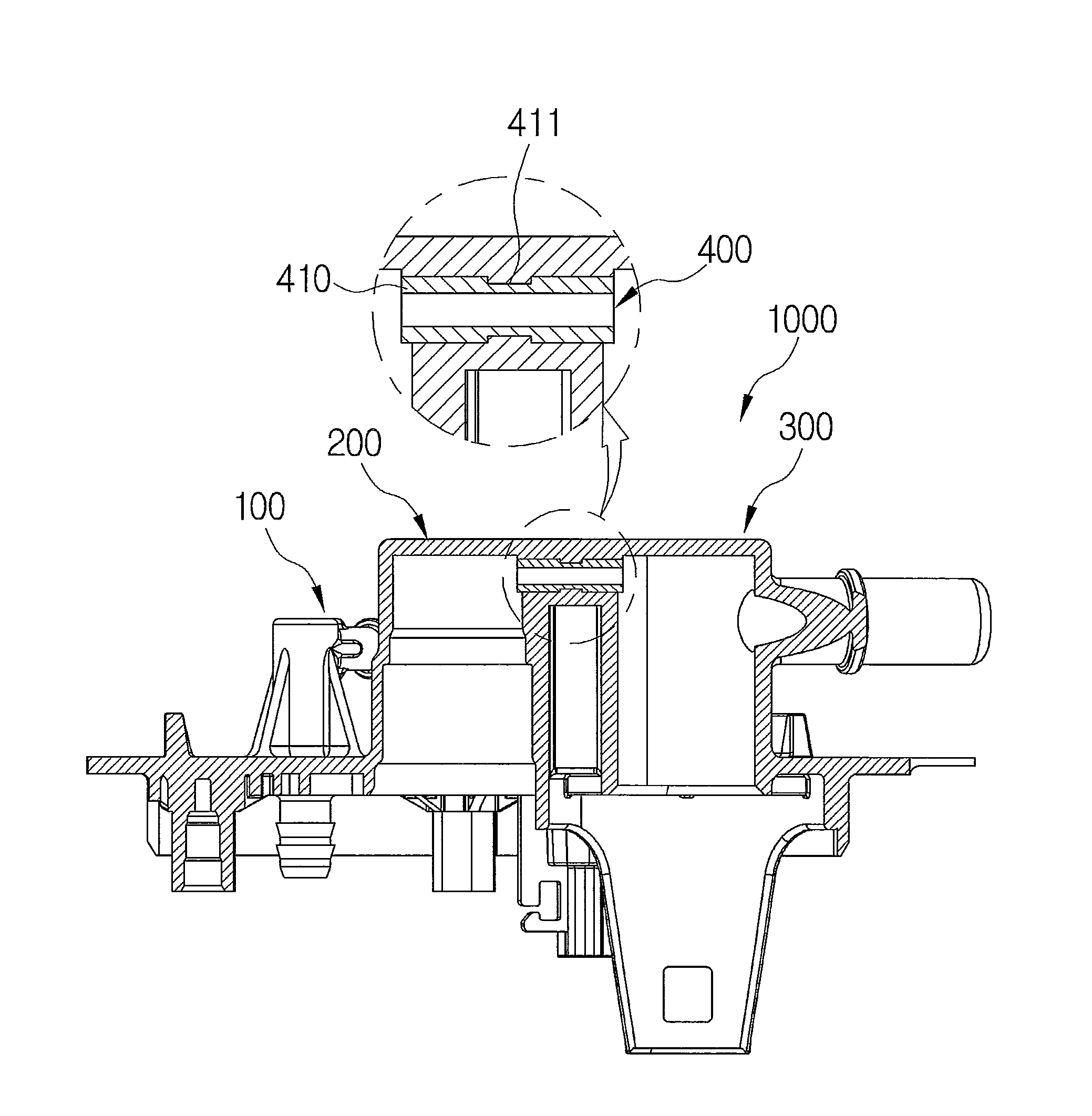 Flange for fuel pump module and manufacturing method thereof