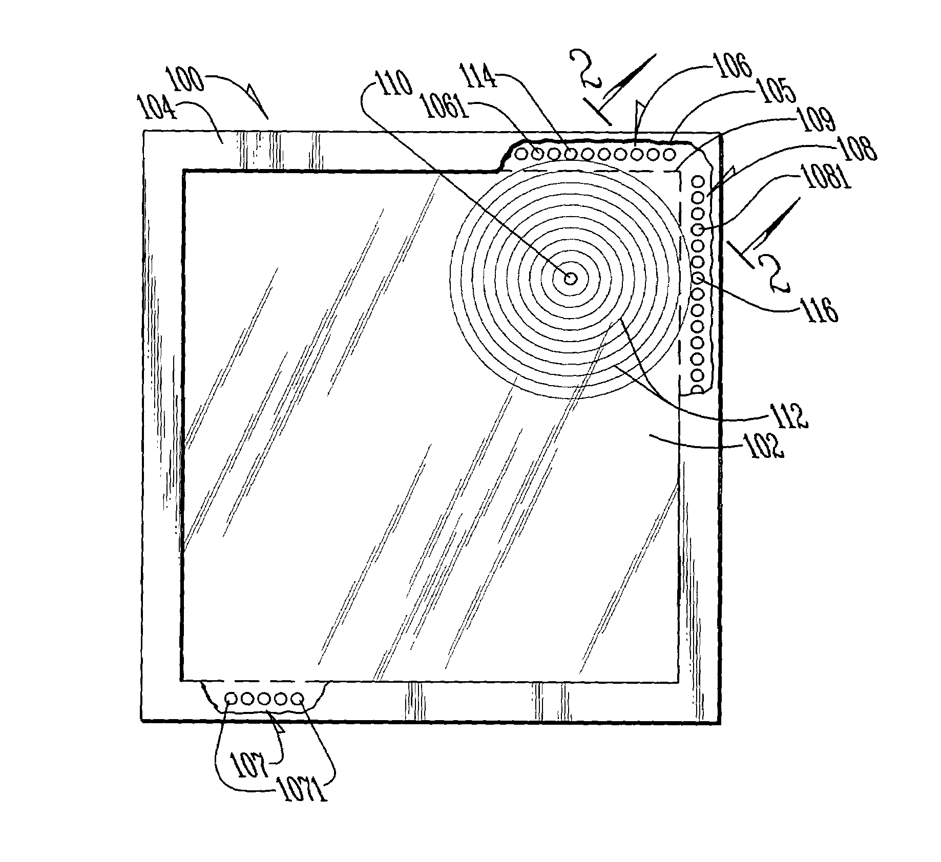 Method and apparatus for data entry for a liquid crystal display