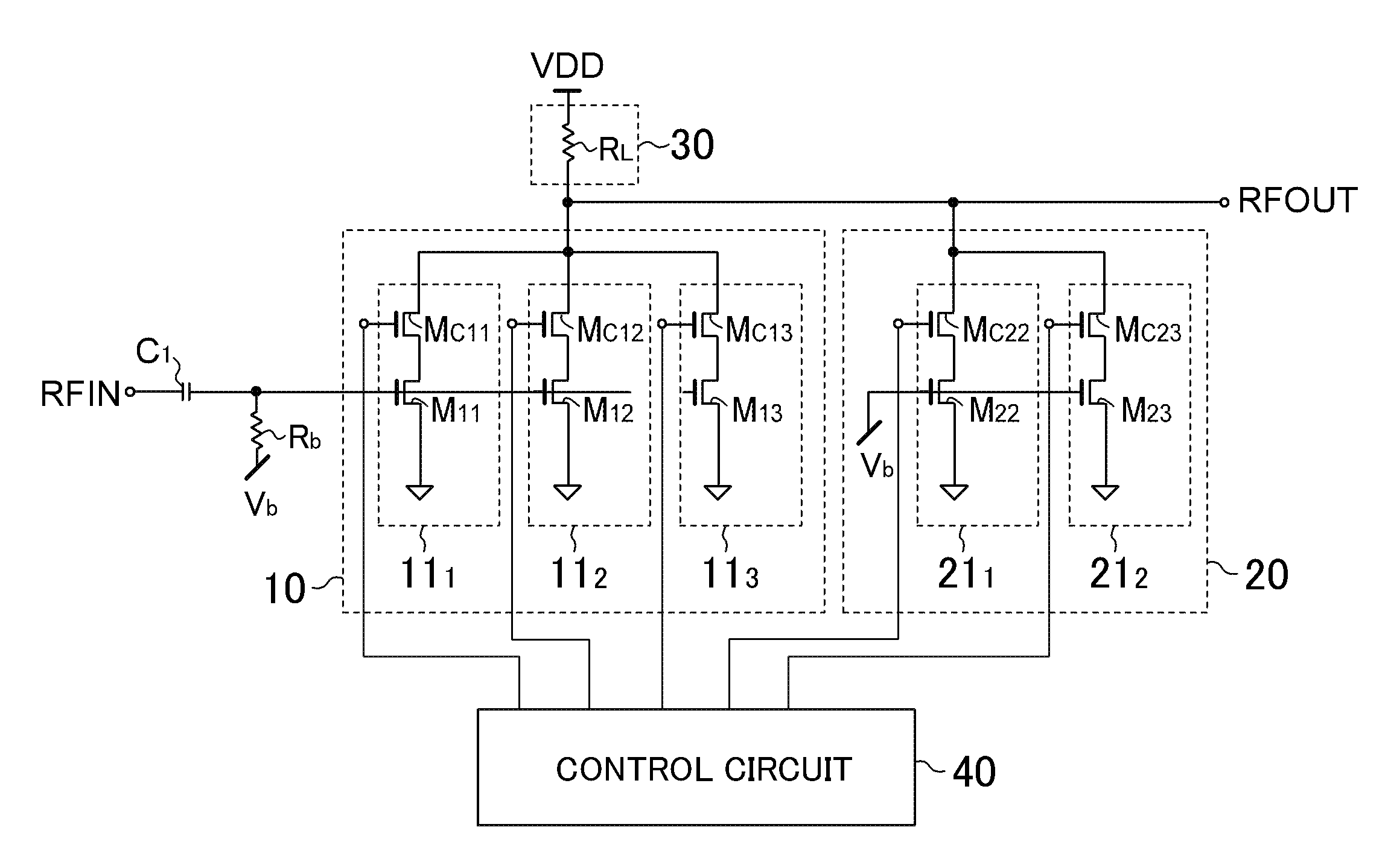 Variable gain amplifier and high-frequency signal receiving apparatus comprising the same