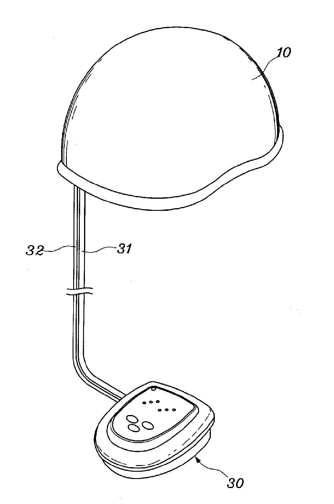 Apparatus for head acupressure using air pressure